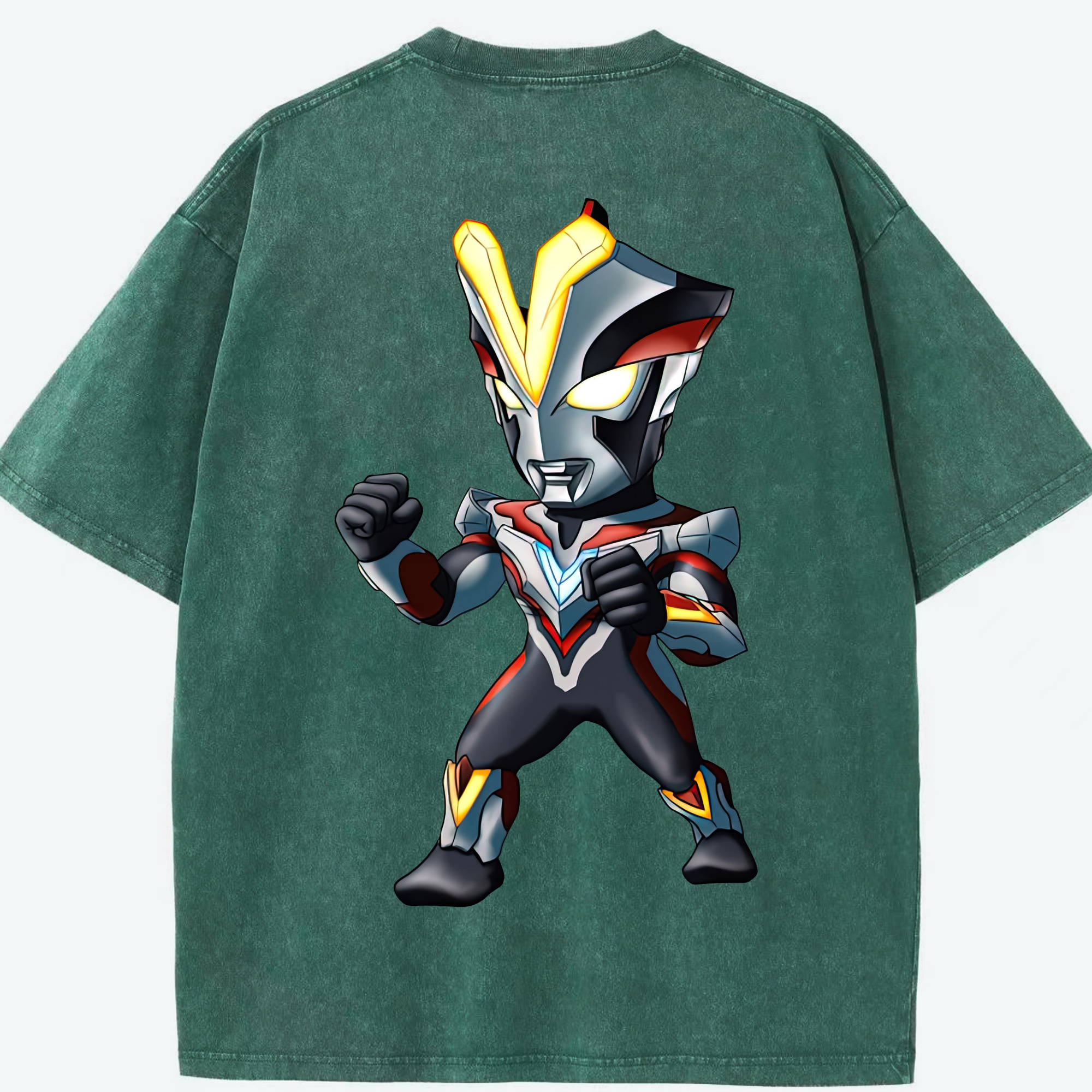 （画像用） ウルトラマン Ultraman 綿100% ヴィンテージ風 半袖Tシャツ（背面プリント）